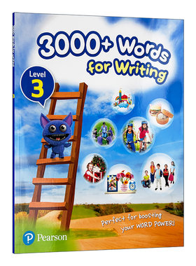 香港小学英语写作3000词3级别 朗文英语小学教材 英文原版 3000+ Words For Writing 培生PTE剑桥少儿英语词汇备考书 进口英文版