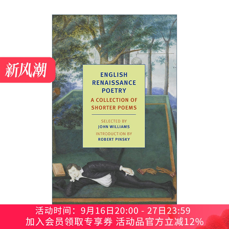 英文原版 English Renaissance Poetry 英国文艺复兴时期诗歌选集 John Williams 英文版 进口英语原版书籍