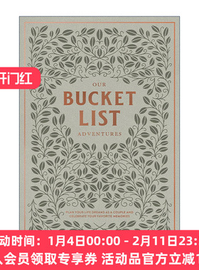 英文原版 Our Bucket List Adventures 我们的遗愿清单冒险 旅行计划 自我提升 Korie Herold 精装日记 英文版 进口英语原版书籍