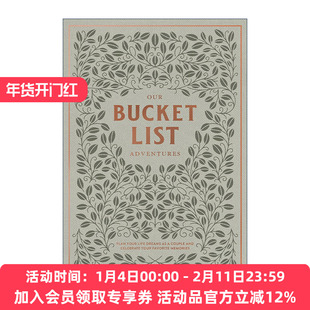 英文原版 Our Bucket List Adventures 我们的遗愿清单冒险 旅行计划 自我提升 Korie Herold 精装日记 英文版 进口英语原版书籍