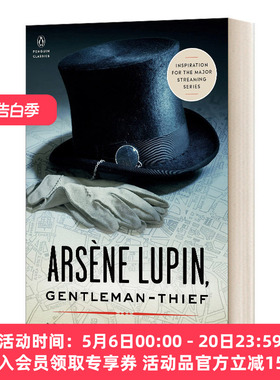 英文原版 Arsene Lupin  Gentleman Thief 绅士大盗 黑经典 英文版 进口英语原版书籍