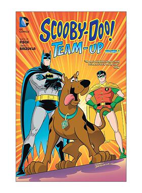 英文原版 Scooby-Doo Team-Up Vol.1 史酷比狗战队 卷一 儿童DC漫画 Sholly Fisch 英文版 进口英语原版书籍