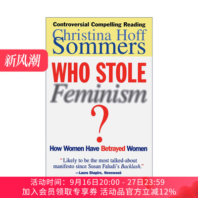 英文原版 Who Stole Feminism 谁偷走了女权主义 女人如何背叛了女人 英文版 进口英语原版书籍