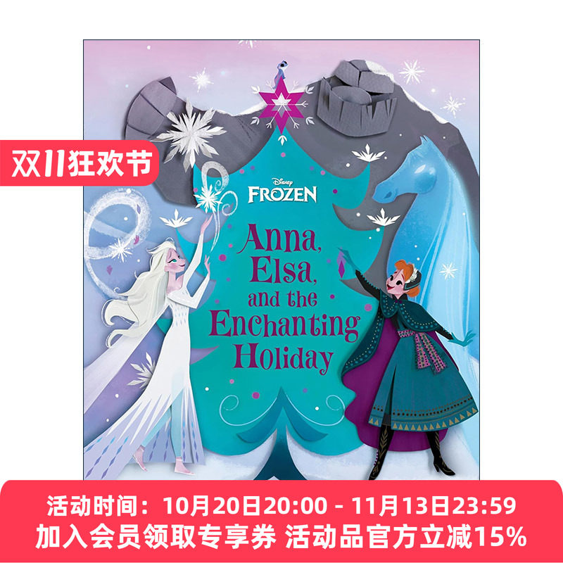 安娜 艾莎和迷人的假期 英文原版 Frozen Anna Elsa and the Enchanting Holiday 冰雪奇缘 儿童迪士尼精装绘本 进口英语原版书籍
