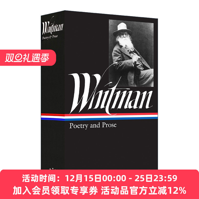 英文原版 Walt Whitman Poetry and Prose LOA #3 沃尔特·惠特曼 诗歌与散文 精装美国文库 英文版