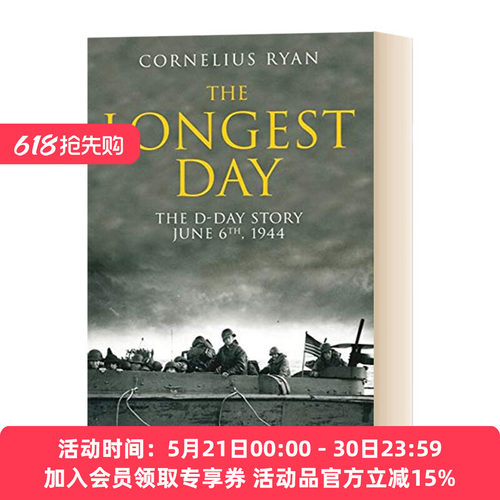 英文原版 The Longest Day The D-Day Story June 6th 1944 最长的一天 1944诺曼底登陆 二战史诗三部曲 英文版
