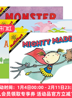英文原版 Mathstart Level 1 数学启蒙绘本1级系列3册 怪物音乐椅 小鸟的房子 英文版 进口英语原版书籍