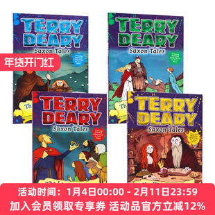 英文原版 Terry Deary's Historical Talesy Saxon Tales 撒克逊人的故事4册 儿童章节小说故事书 英文版 进口英语原版书籍