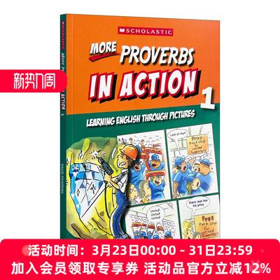 英文原版 More Proverbs In Action 1 学乐画中画 更多谚语卷1 英文版 进口英语原版书籍