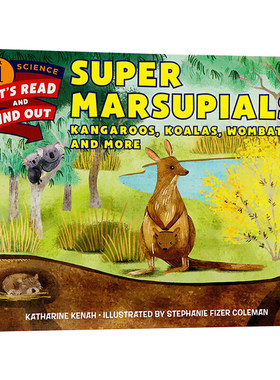 英文原版 Super Marsupials Kangaroos  Koalas  Wombats  and More 自然科学启蒙阅读与发现1阶段 有袋类动物袋鼠考拉袋熊 进口书