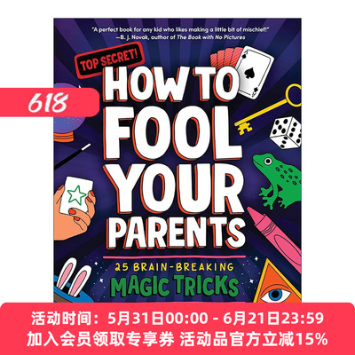 英文原版 How to Fool Your Parents 如何愚弄你的父母 25个脑力魔术 精装 英文版 进口英语原版书籍