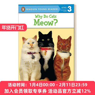英文原版 Why Do Cats Meow? - Penguin Young Readers  Level 3 猫为什么喵 科普百科 企鹅青少分级阅读3级 英文版 进口英语书籍