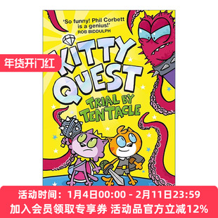 英文原版 Kitty Quest Trial by Tentacle 小猫探险记2 童爆笑奇幻冒险漫画 英文版 进口英语原版书籍