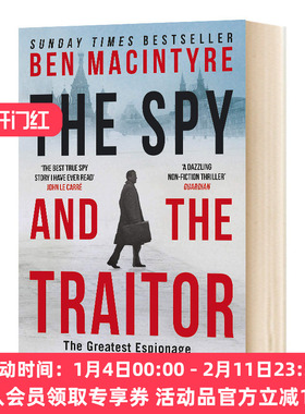 间谍与叛徒 英文原版 The Spy and the Traitor 英文版 历史战争谍战动作冒险小说 进口英语原版书籍
