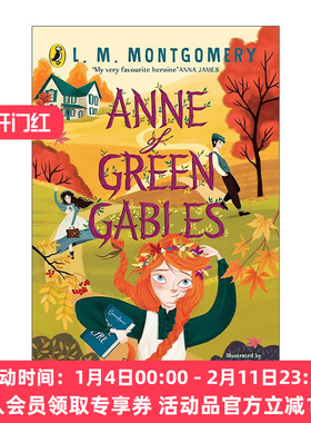 英文原版 Anne of Green Gables 绿山墙的安妮 Puffin海雀经典插画版 英文版 进口英语原版书籍