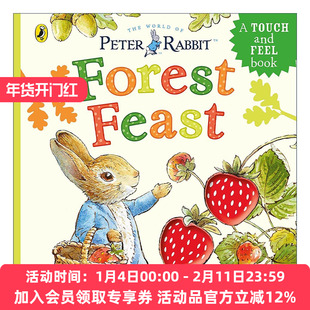 英文原版 Peter Rabbit Forest Feast 彼得兔触摸纸板书 森林果实 英文版 进口英语原版书籍