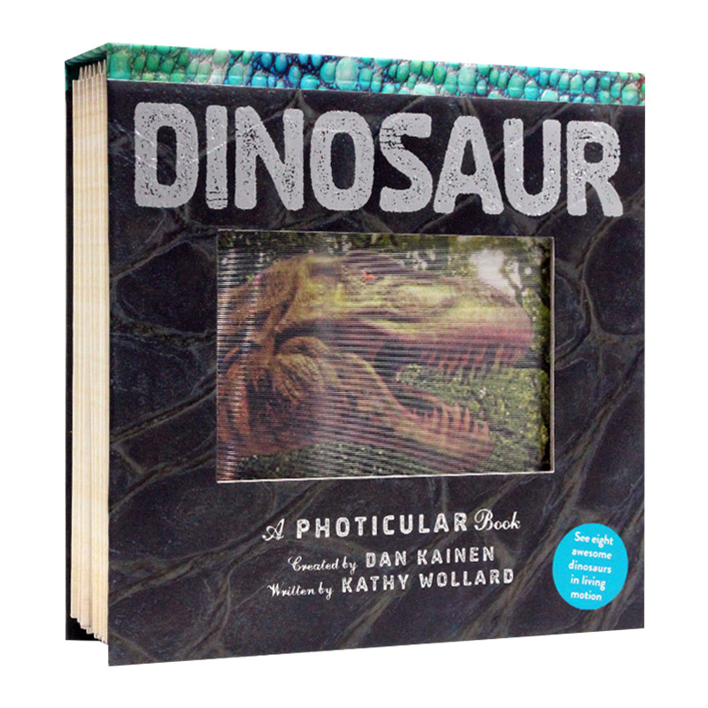 光与影视觉书系列 恐龙 3D立体动画书 英文原版绘本 Dinosaur A Photicular Book 动画效果翻翻书 英文版进口英语纽约时报畅销书