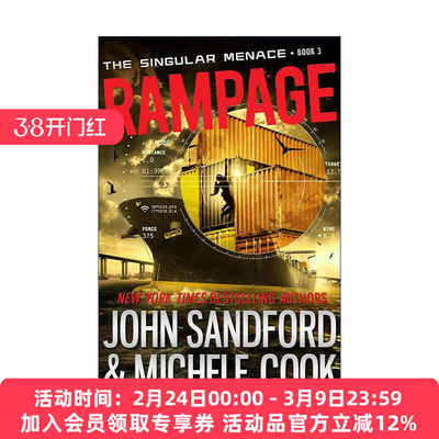 英文原版 Rampage The Singular Menace 03 奇异威胁系列3 狂暴 动作冒险小说 普利策奖得主John Sandford英文版 进口英语原版书籍