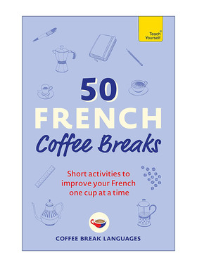 原版 50 French Coffee Breaks 间隙时间学习法语 进口原版书籍