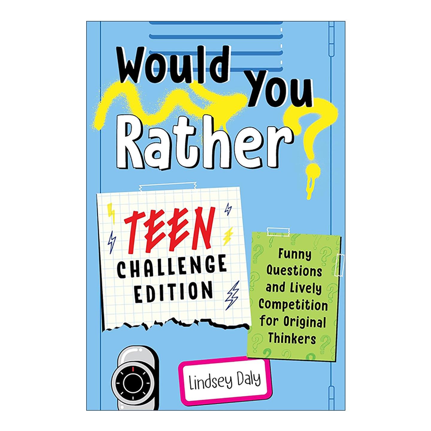 英文原版 Would You Rather Teen Challenge Edition 你愿意吗 青少年挑战版 儿童益智谜题游戏活动书 锻炼思维能力 英文版