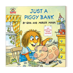 Piggy 小怪物小毛人系列Mercer 绘本 英文版 书 英文原版 儿童绘本 Bank Just Mayer 只是一个存钱罐 进口英语原版 7岁儿童读物