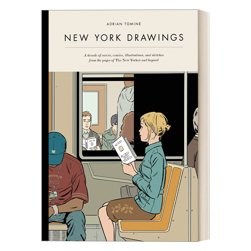 英文原版 New York Drawings纽约客绘画作品集精装漫画纽约客特约插画师 Adrian Tomine英文版进口英语原版书籍-封面