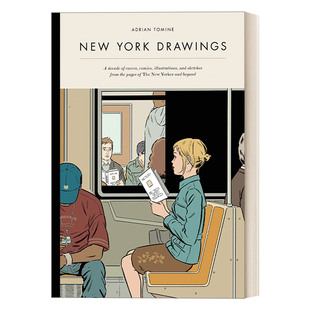 英文原版 New York Drawings 纽约客绘画作品集 精装漫画 纽约客特约插画师 Adrian Tomine 英文版 进口英语原版书籍