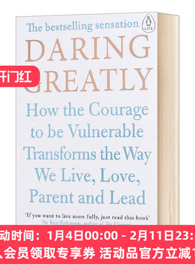 英文原版 Daring Greatly 直面脆弱 拥抱不完美的自己 无所畏惧 颠覆你内心的脆弱 英文版 进口英语原版书籍
