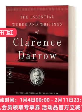 克拉伦斯达罗的基本词汇和著作 英文原版 The Essential Words and Writings of Clarence Darrow 兰登书屋现代图书馆 进口书