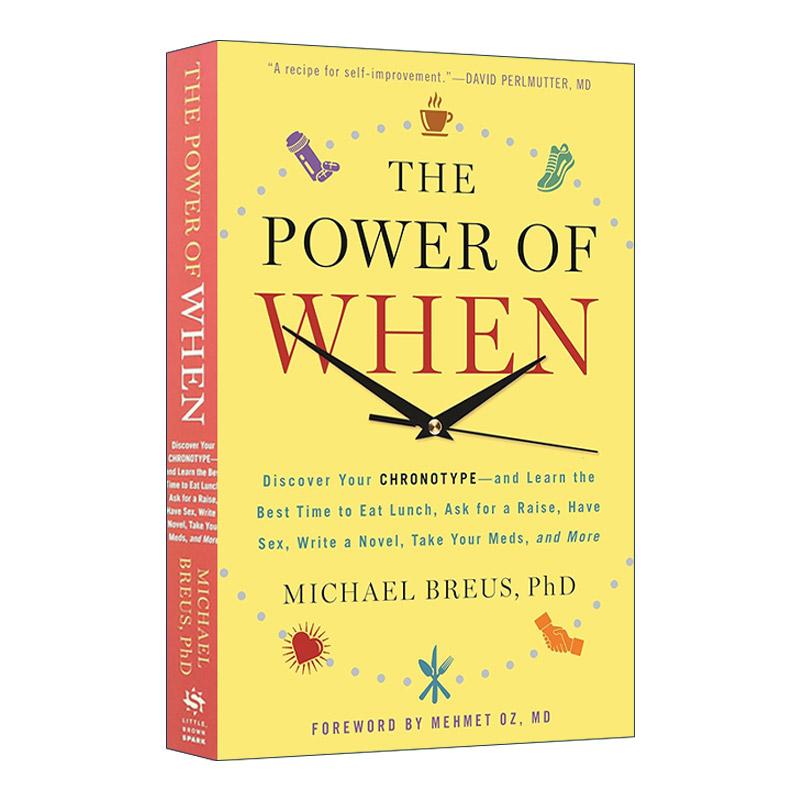 英文原版 The Power of When 四型生理时钟 美国睡眠医学会专家Dr. Michael Breus 英文版 进口英语原版书籍