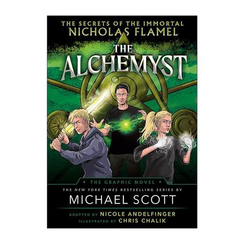 英文原版The Alchemyst The Secrets of the Immortal Nicholas Flamel炼金术士 永生的尼古拉 弗莱梅的秘密 漫画版 迈克尔 斯科特