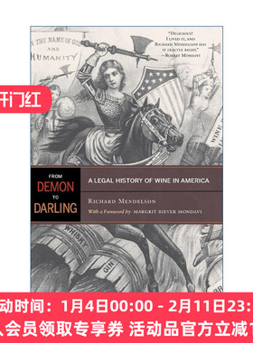 英文原版 From Demon to Darling 从恶魔到宠儿 美国葡萄酒法律史 Richard Mendelson 英文版 进口英语原版书籍