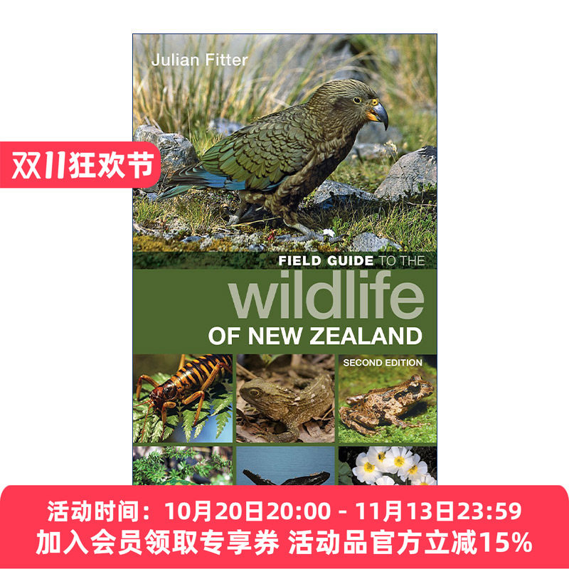 新西兰野生动物野外指南 英文原版 Field Guide to the Wildlife of New Zealand 英文版 进口英语原版书籍