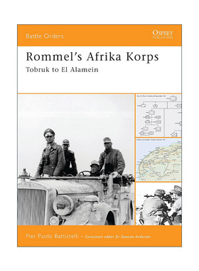 英文原版 Rommel's Afrika Korps 隆美尔的非洲军团 作战序列系列 英文版 进口英语原版书籍