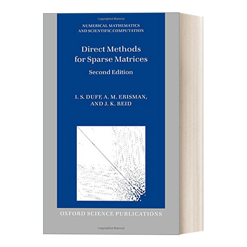 稀疏矩阵应用论 英文原版 Direct Methods for Sparse Matrices 牛津学术教材 精装 英文版 进口英语原版书籍