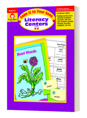 英文原版 Take It to Your Seat Literacy Centers Grades 4-6 核心技能训练系列 英语识字 四至六年级 英文版 进口英语原版书籍