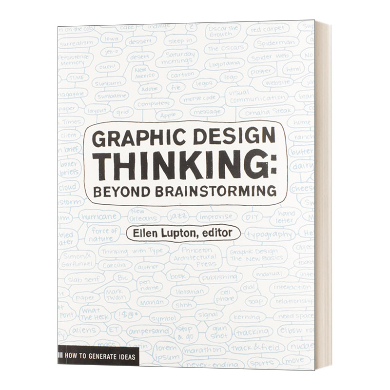 平面设计思维 英文原版 Graphic Design Thinking 好设计是这样想出来的 给设计师的30种创意思考法 英文版 进口英语原版书籍