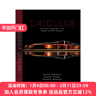 英文原版 Single Variable Calculus Metric Edition 单变量微积分 公制版 精装第9版 斯图瓦特Stewart 英文版 进口英语书籍