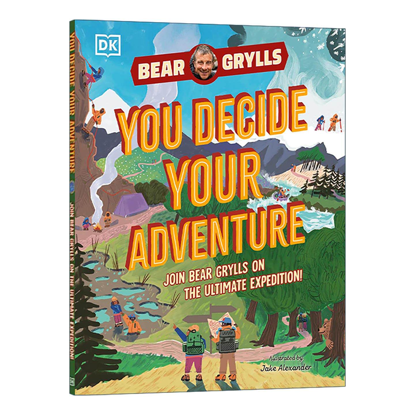 英文原版 You Decide Your Adventure 加入贝尔&middot;格里尔斯的探险 儿童趣味活动书精装 英文版 进口英语原版书籍