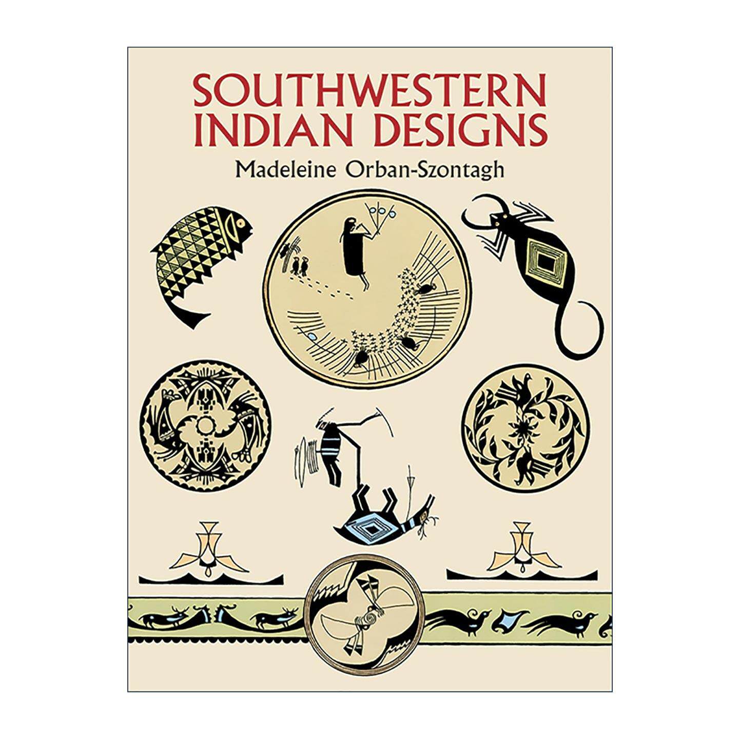 英文原版 Southwestern Indian Designs 西南部印第安人传统图腾图案设计 装饰素材集 英文版 进口英语原版书籍