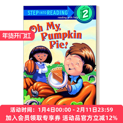 英文原版 Step into Reading 2 - Oh My  Pumpkin Pie! 兰登阅读进阶2 天啊，我的南瓜派 英文版 进口英语原版书籍