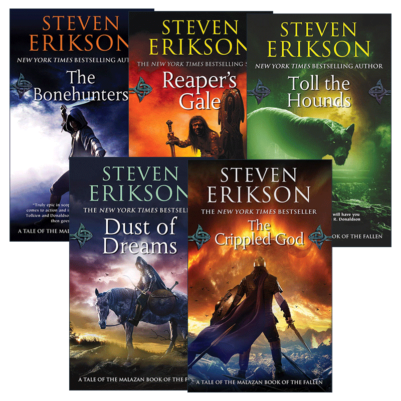 英文原版 Malazan Book of the Fallen 玛拉兹英灵录6-10册 史蒂芬埃里克森 史诗奇幻小说 英文版 进口英语原版书籍