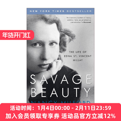 野性之美 英文原版 Savage Beauty 埃德娜·圣·文森特·米莱传记 Nancy Milford 英文版 进口英语原版书籍