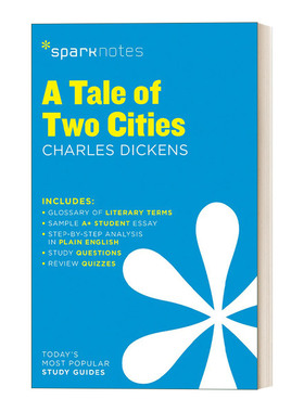 英文原版 Tale of Two Cities SparkNotes Literature Guide 文学导读系列 双城记 英文版 进口英语原版书籍