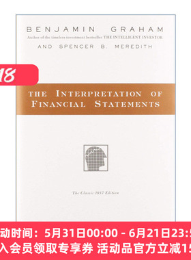 英文原版 The Interpretation of Financial Statements 像格雷厄姆一样读财报 精装 华尔街教父传世名作 英文版 进口英语原版书籍