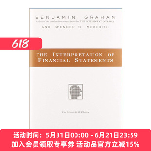 英文原版 The Interpretation of Financial Statements 像格雷厄姆一样读财报 精装 华尔街教父传世名作 英文版 进口英语原版书籍