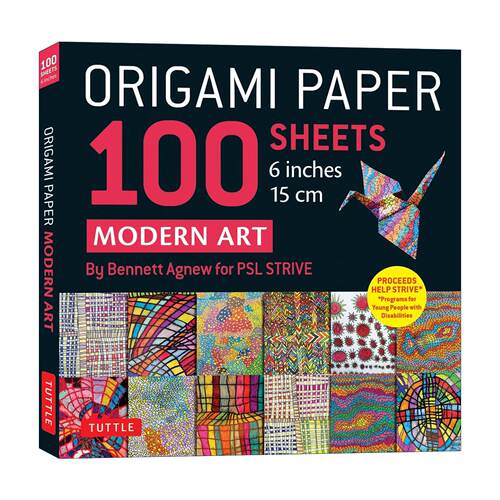 英文原版 现代艺术图案双面折纸100张 Origami Paper 100 sheets Modern Art 6