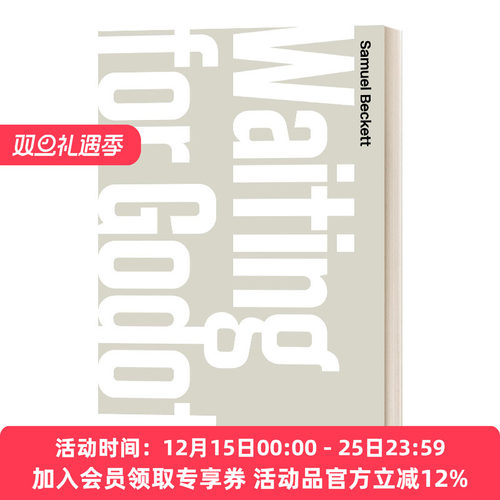 英文原版 Waiting for Godot 等待戈多 塞缪尔贝克特 两幕悲喜剧 英文版 进口英语原版书籍