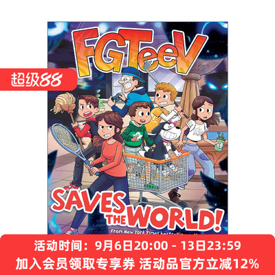 英文原版 FGTeeV Saves the World 拯救世界 儿童全彩漫画 英文版 进口英语原版书籍