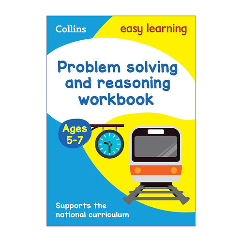 柯林斯易学儿童小学数学应用和推理练习  英文原版 Collins Easy Learning KS1 Problem Solving and Reasoning Workbook Ages 5-7